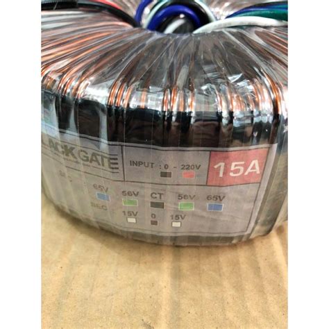 Jual Trafo Toroidal Blackgate 15A 65V CT Travo Toroid 15A Travo Donut