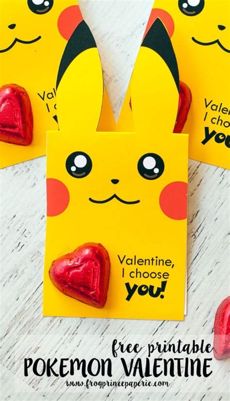 Free Printable Pokemon Valentine Frog Prince Paperie