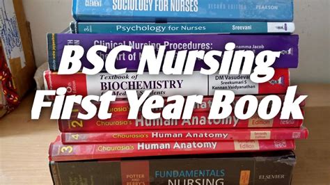 Bsc Nursing First Year Book Bsc Nursing First Year Subject Youtube