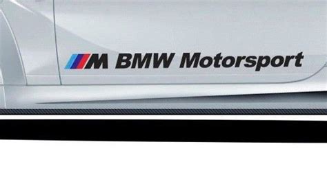 2 Pcs Bmw M Motorsport Car Decal Vinyl Sticker 48 Inch M3 M5 M6 E90 E3 Bmw Car Decals Vinyl