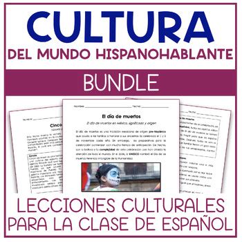 BUNDLE READING COMPREHENSION Cultural Lessons Activities In SPANISH