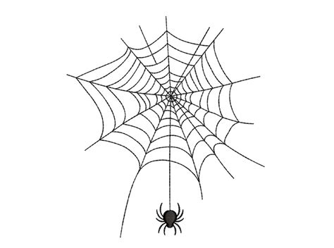 Spider Web Embroidery Design Halloween Embroidery File Sizes