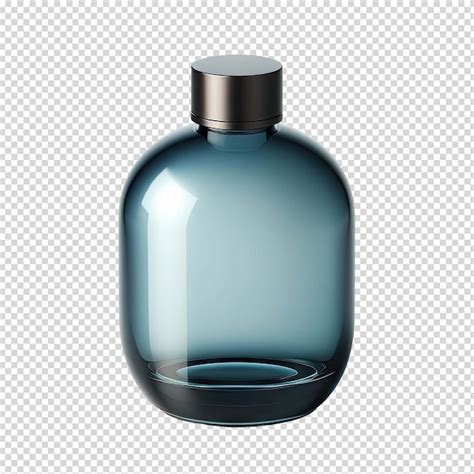 Una Botella De Perfume Se Sienta En Un Fondo Transparente Archivo PSD