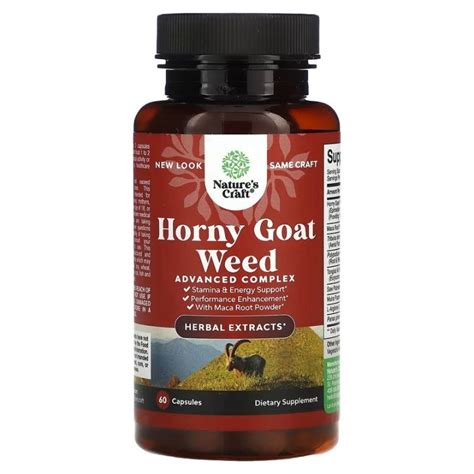 Horny Goat Weed With MACA Tongkat Ali Tribulus Panax Ginseng 60