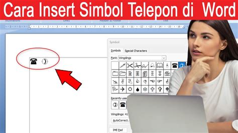 Cara Menambahkan Atau Membuat Simbol Telepon Di Word Youtube