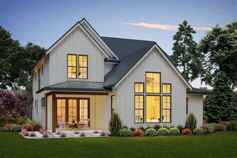 Beautiful Story Farm House Style House Plan Merryville Modern