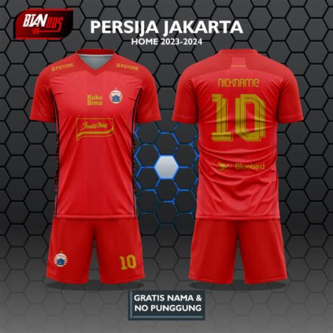 Jual JERSEY PERSIJA JAKARTA HOME 2023 2024 FULL PRINTING GRATIS CUSTOM