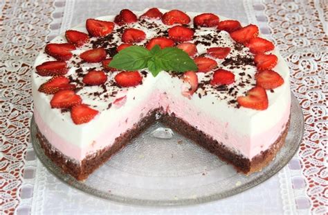 Jahodová Torta So šľahačkou Torty Recept Naničmamask