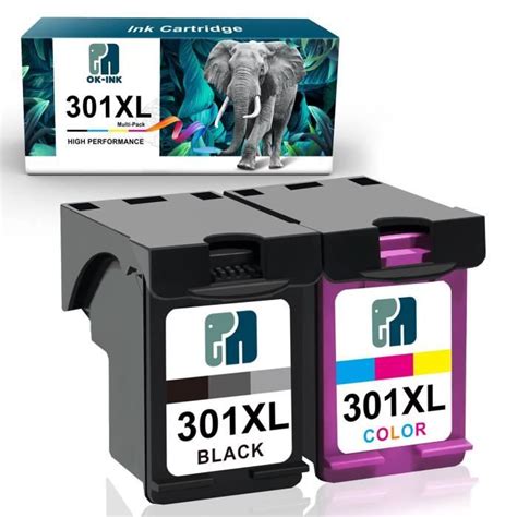 Ok Ink Xl Cartouche D Encre Remanufactur Es Compatible Pour Hp