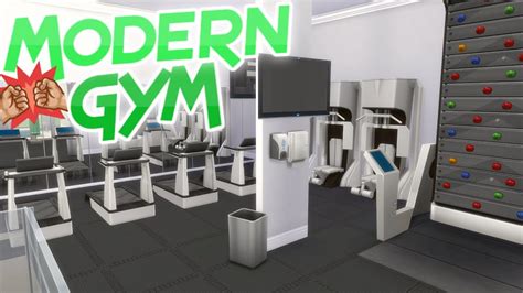 The Sims Modern Fitness Gym Speed Build Fitness Stuff Pack Youtube