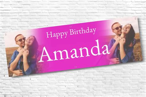 Personalised 50th Birthday Banners 50th Birthday Banner