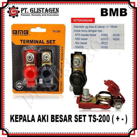 Jual Kepala Aki Klem Accu Mobil Terminal Set Kuningan Besar N70