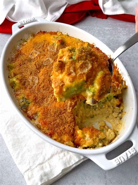 Make Ahead Broccoli Rice Casserole Pudge Factor