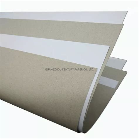 Coated Paper Both Grey And White Back Duplex Boards China White Back