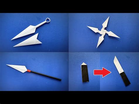 Origami Kunai Knife Instructions