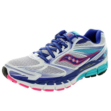 Saucony Womens Guide 8 Narrow Whitepink Running Shoe Free Shipping Today