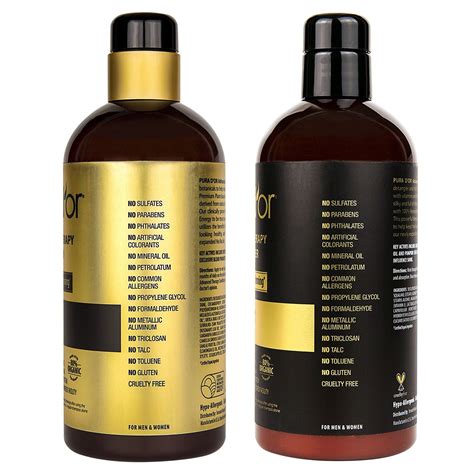 Pura Dor Advanced Therapy System Shampoo And Conditioner Reduces Hair