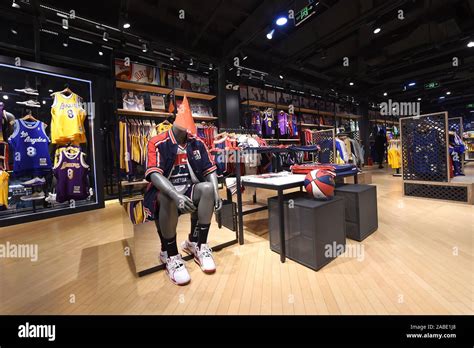 View of the inside of the NBA flagship store in Beijing, China, 9 ...