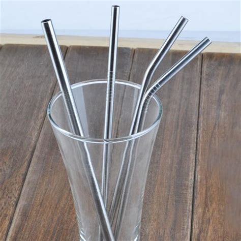 Stainless Steel Straw Ultra Long Reusable Drinking Metal Straws Kit