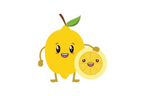 Kawaii Cute Lemon Fruit Graphic By Soe Image · Creative Fabrica