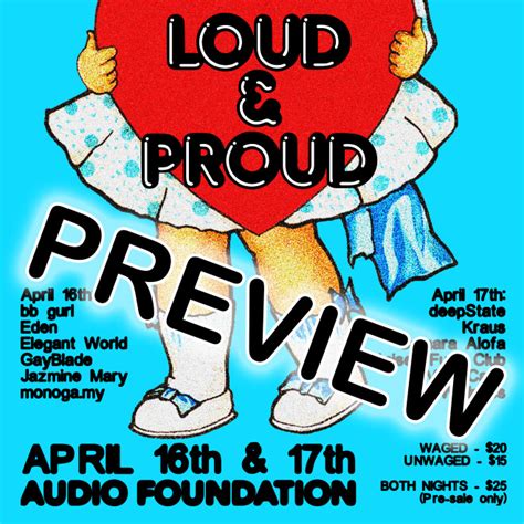 Afm Loud And Proud Festival Preview 15042021 Audio Foundation