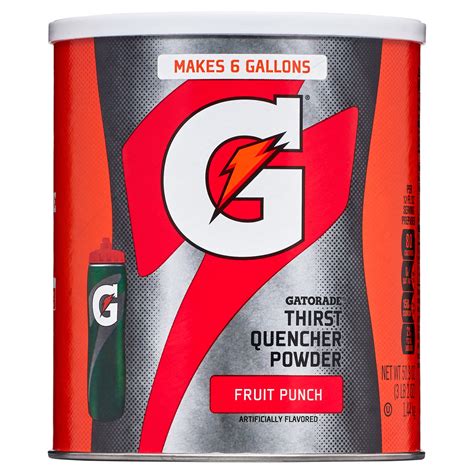 Gatorade Fruit Punch Thirst Quencher Sports Drink Mix Powder 51 Oz Canister