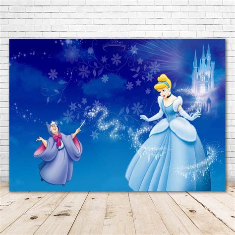 Buy Vv Backdrop Princess Cinderella Backdrop For Birthday Party X