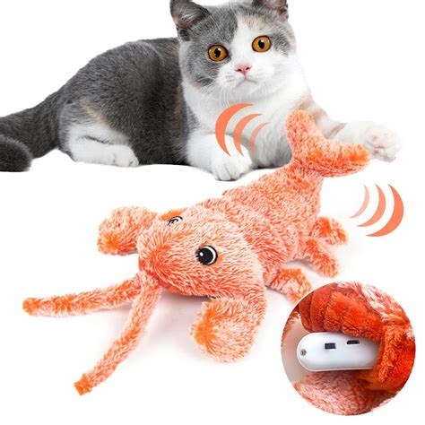 Electric Jumping Shrimp Cat Toy Moving Simulation Lobster Electronic