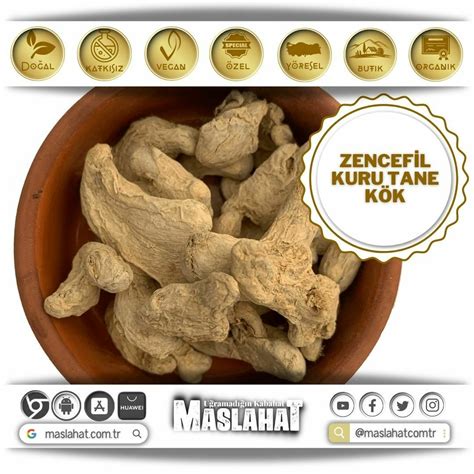 Zencefil Kuru Tane Kök 500g Maslahat