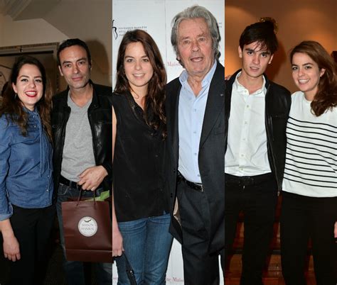 Photo Anouchka Delon Avec Son Père Alain Delon Et Ses Frères Anthony Et Alain Fabien Delon