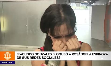 Facundo González bloqueó a Rosángela en Instagram y ella manda este mensaje