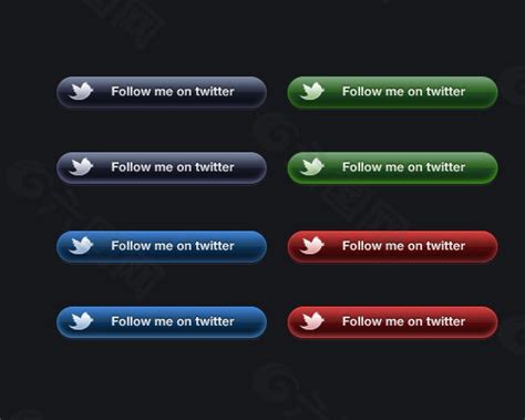 twitter上的圆角按钮网页UI素材免费下载 图片编号 4777108 六图网