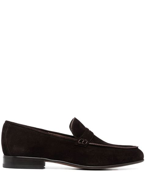 Ferragamo Penny Loafer Aus Wildleder Farfetch