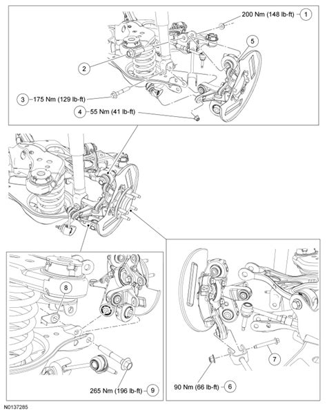 Ford Taurus Service Manual Rear Suspension Suspension Chassis