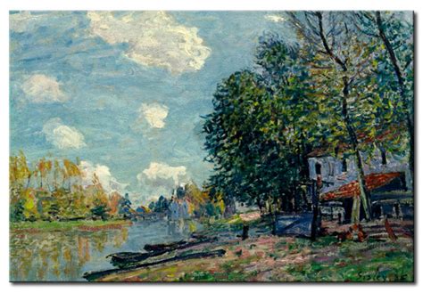 Wandbild Moret Ufer Des Loing Alfred Sisley Kunstdrucke