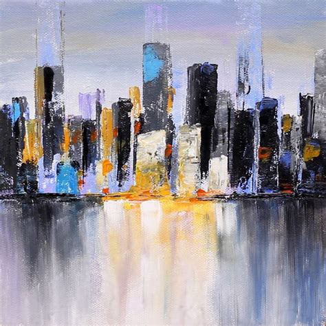 Abstract Cityscape Painting