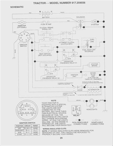 Riding Mower Schematic Murray Riding Mower Wiring Diagram