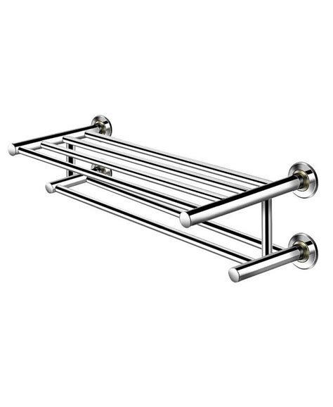 Costway Wall Mounted Towel Rack Bathroom Hotel Rail Holder Storage