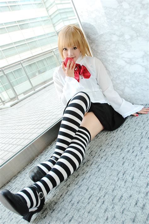 The Big Imageboard Tbib Amane Misa Apple Cosplay Death Note Food