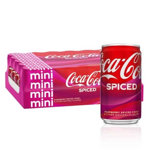 Coca Cola Spiced Raspberry Mini Can Fluid Ounce Pack Of