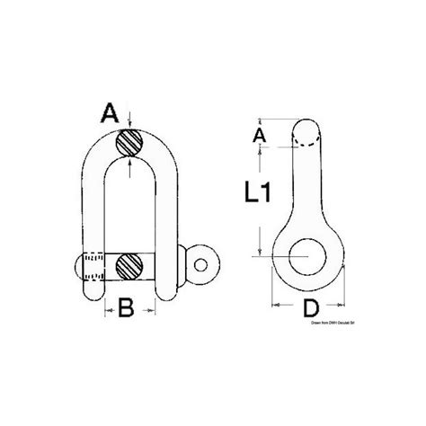 Osculati Manille En Inox AISI 316 19 Mm OSC 08 321 19 Comptoir Nautique