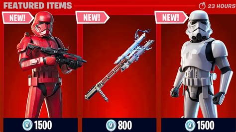 Star Wars Skins BACK Fortnite Item Shop Countdown Battle Royale