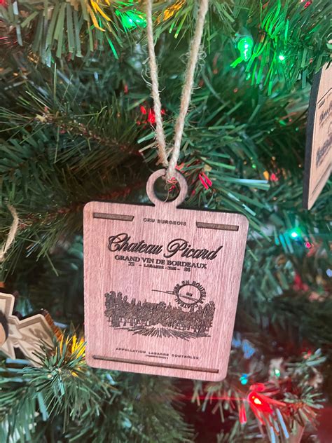 Chateau Picard Laser Engraved Wood Christmas Ornament Inspired By Star