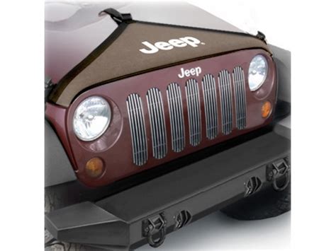 Genuine Mopar Jeep Hood Cover Khaki T Style W Jeep Logo 82210317 Jeepsareus