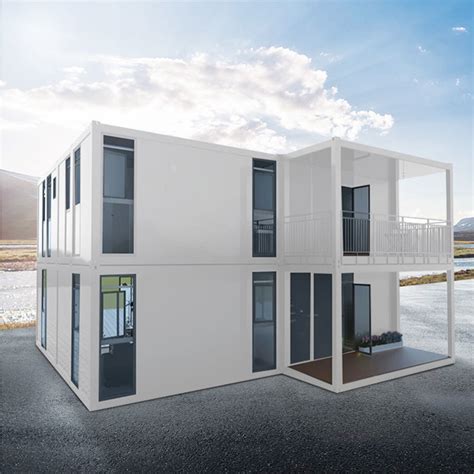 Two Layers Extension Container Apartment Fabricated Living House