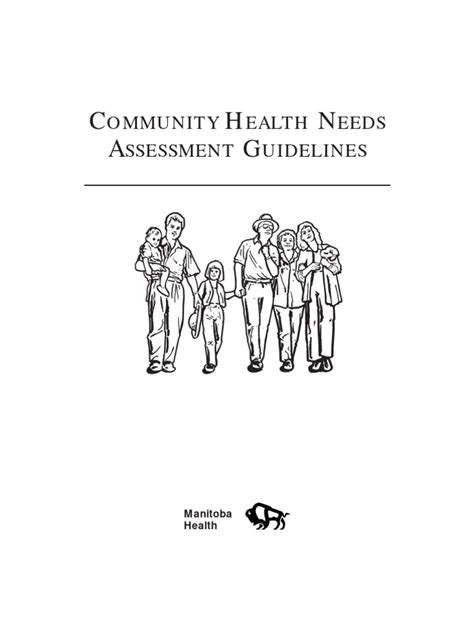 Community Health Needs Assessment Guidelines Pdf Needs Assessment Community