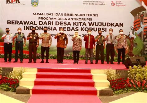 Ketua Kpk Ri Bersama Forkopimda Jatim Membuka Sosialisasi Dan Bimbingan