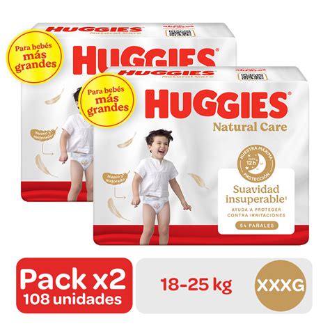 Pa Ales Huggies Bigpack Natural Care Talla Xxxg Pack Inkafarma