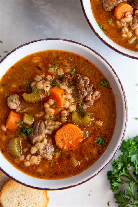 Instant Pot Beef Barley Soup Kristines Kitchen