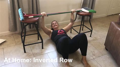 inverted row at home no equipment - Delicia Lea